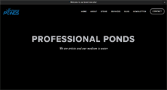 Desktop Screenshot of professionalponds.info